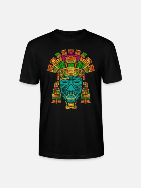 Aztec God Ancient Mythology Tlaloc - Stanley/Stella CRAFTER Unisex Organic T-Shirt - black