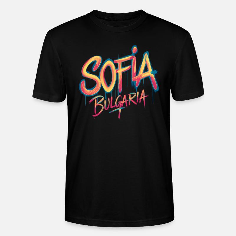 Sofia Bulgarien Souvenir - Stanley/Stella Unisex Bio-T-Shirt CRAFTER - Schwarz