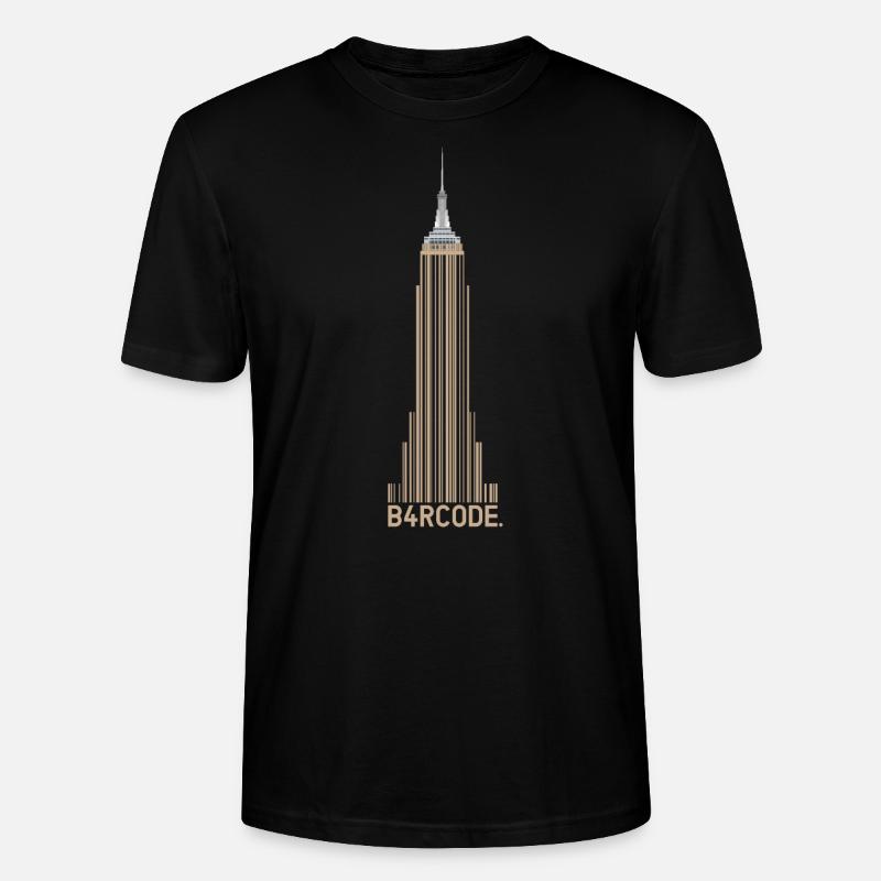 B4RCODE. New York - Stanley/Stella Unisex Bio-T-Shirt CRAFTER - Schwarz