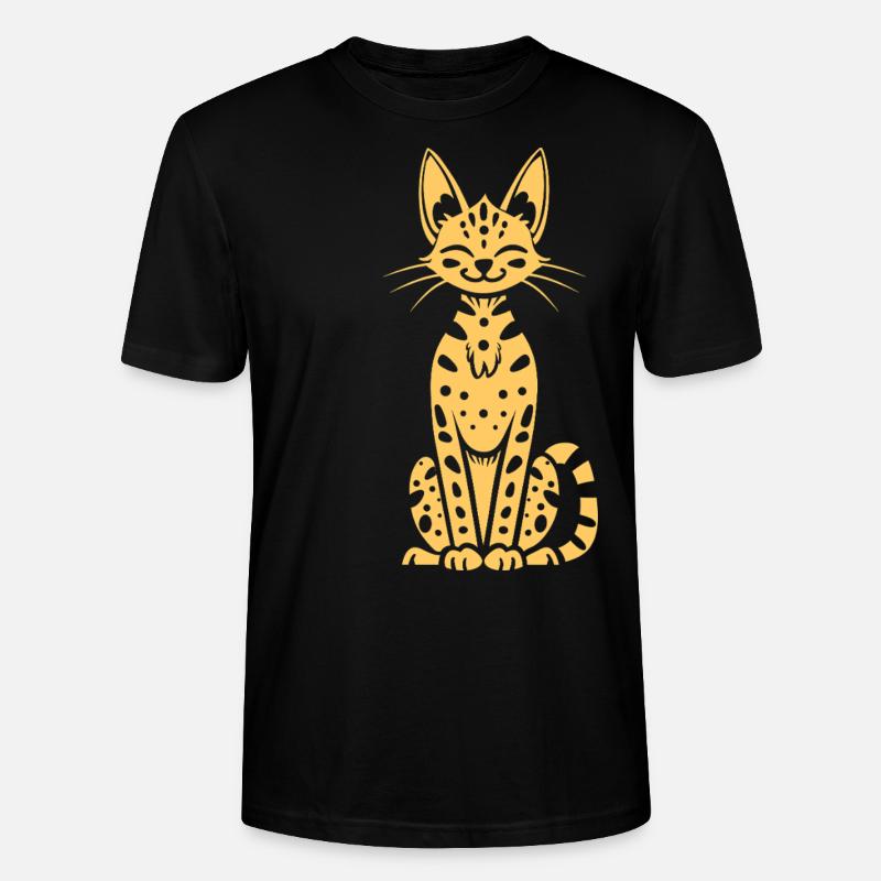 serval - T-shirt bio CRAFTER Stanley Stella Unisexe - noir