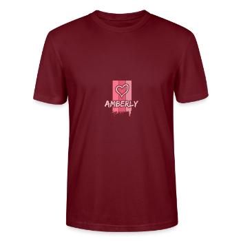 Ambré Ambré - T-shirt bio CRAFTER Stanley Stella Unisexe - bordeaux - Devant - Alina (178cm) & Michal (187cm)