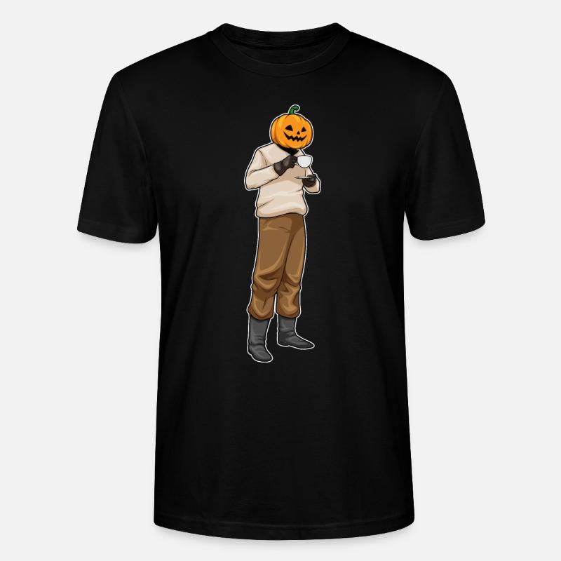Jack O Lantern Halloween Kaffee - Stanley/Stella Unisex Bio-T-Shirt CRAFTER - Schwarz