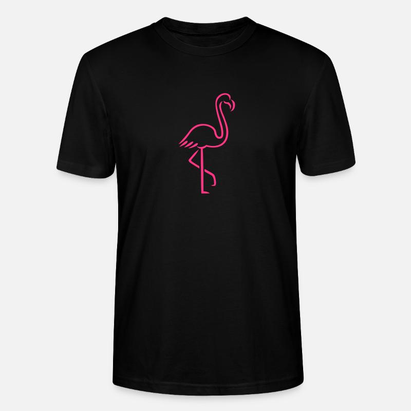 Flamingo - Stanley/Stella Unisex Bio-T-Shirt CRAFTER - Schwarz