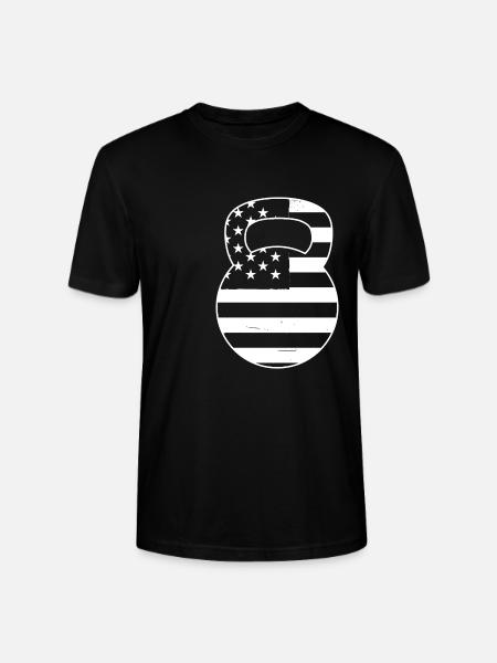 Kettlebell Workout Fitness Training - Stanley/Stella CRAFTER Unisex Organic T-Shirt - black