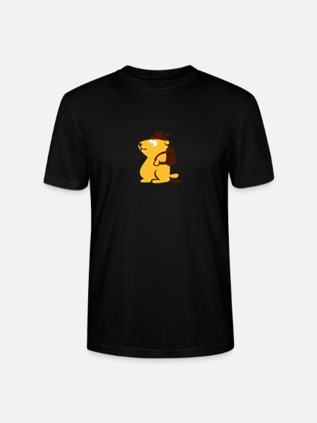marmotte - T-shirt bio CRAFTER Stanley Stella Unisexe - noir