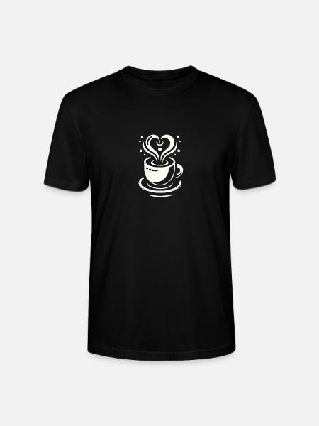 Kaffeeliebe - Stanley/Stella Unisex Bio-T-Shirt CRAFTER - Schwarz
