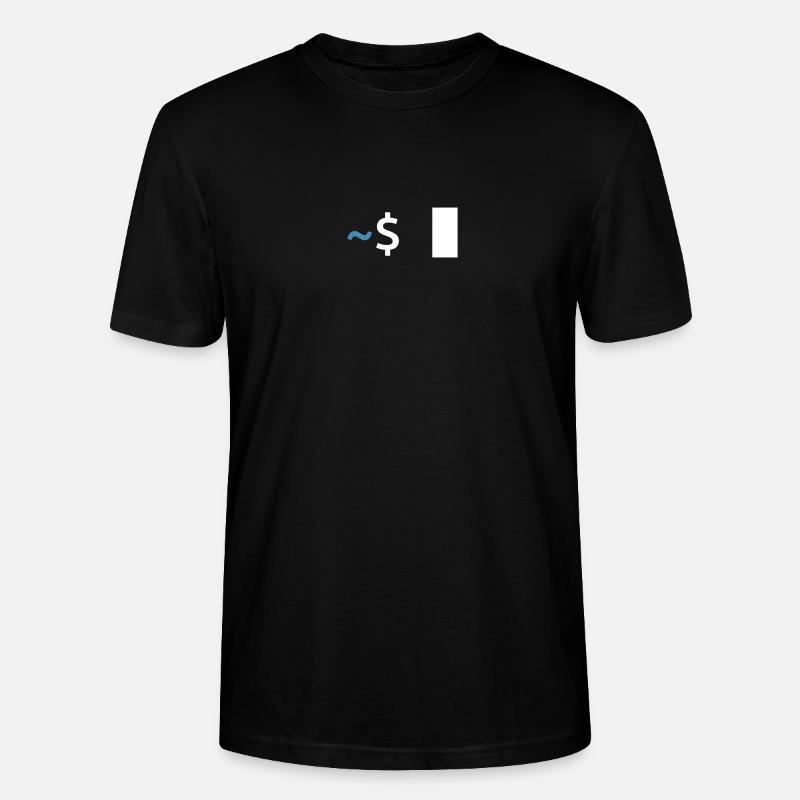 Commande Linux Shell - T-shirt bio CRAFTER Stanley Stella Unisexe - noir