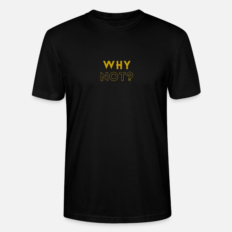 WHY NOT? - Stanley/Stella Unisex Bio-T-Shirt CRAFTER - Schwarz