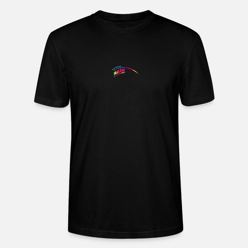 RAINdrops or Rainbow | Regenbogen - Stanley/Stella Unisex Bio-T-Shirt CRAFTER - Schwarz