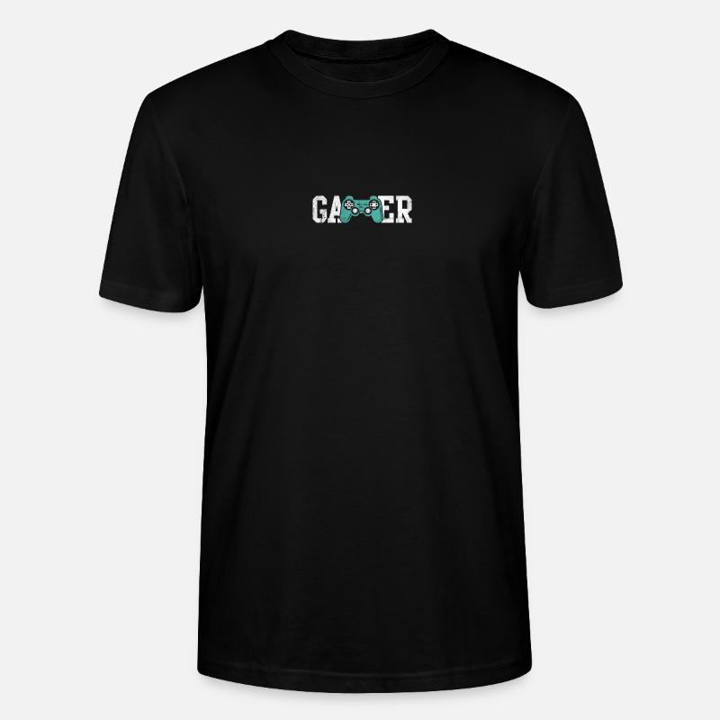 Gamer Glyphs Controller T-Shirt - Stanley/Stella Unisex Bio-T-Shirt CRAFTER - Schwarz
