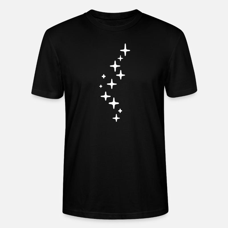 Glitzersterne - Stanley/Stella Unisex Bio-T-Shirt CRAFTER - Schwarz