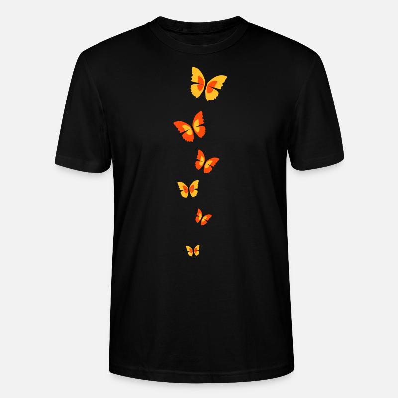 schmetterlinge - Stanley/Stella Unisex Bio-T-Shirt CRAFTER - Schwarz