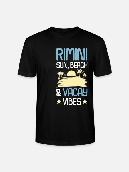 Rimini Summer Saying - Stanley/Stella CRAFTER Unisex Organic T-Shirt - black
