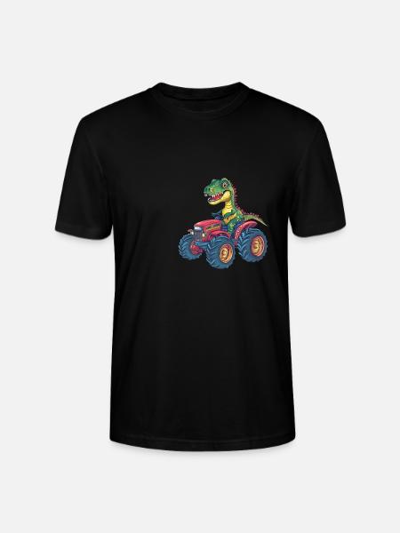 Animal kids t-rex - Stanley/Stella CRAFTER Unisex Organic T-Shirt - black