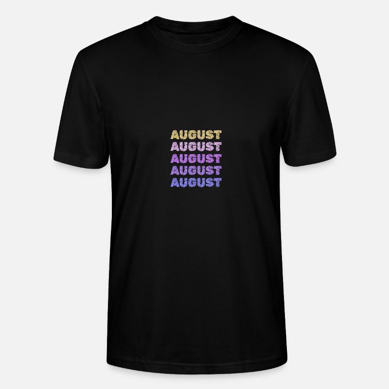 August August - Stanley/Stella Unisex Bio-T-Shirt CRAFTER - Schwarz