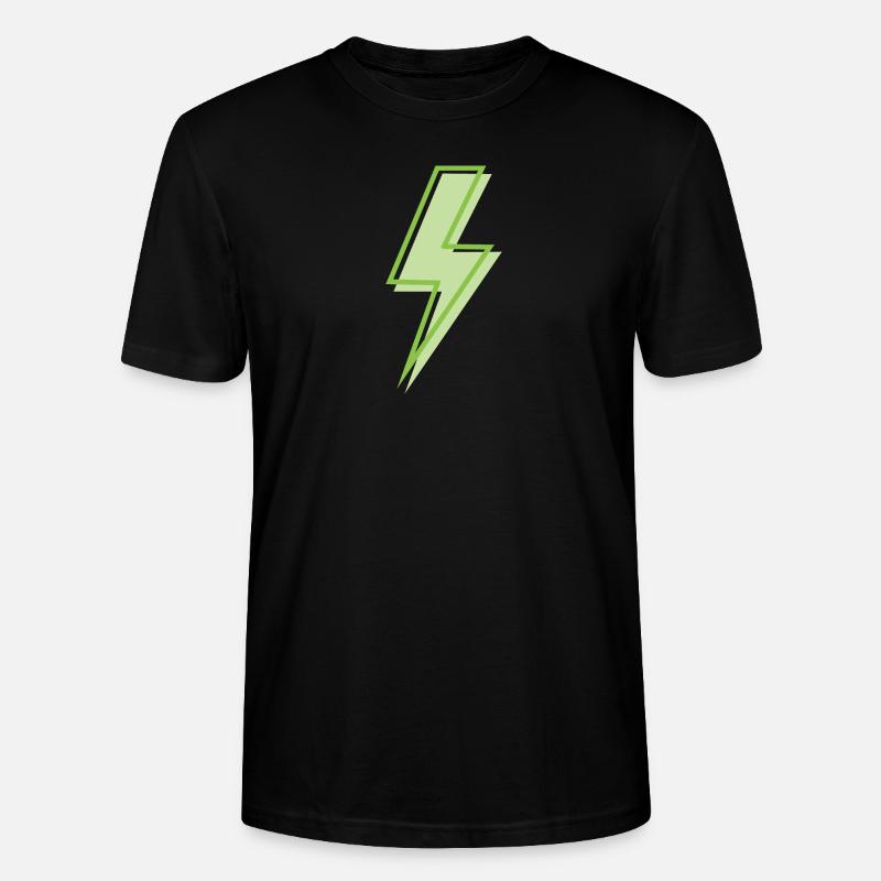 Eclair vert clair - T-shirt bio CRAFTER Stanley Stella Unisexe - noir