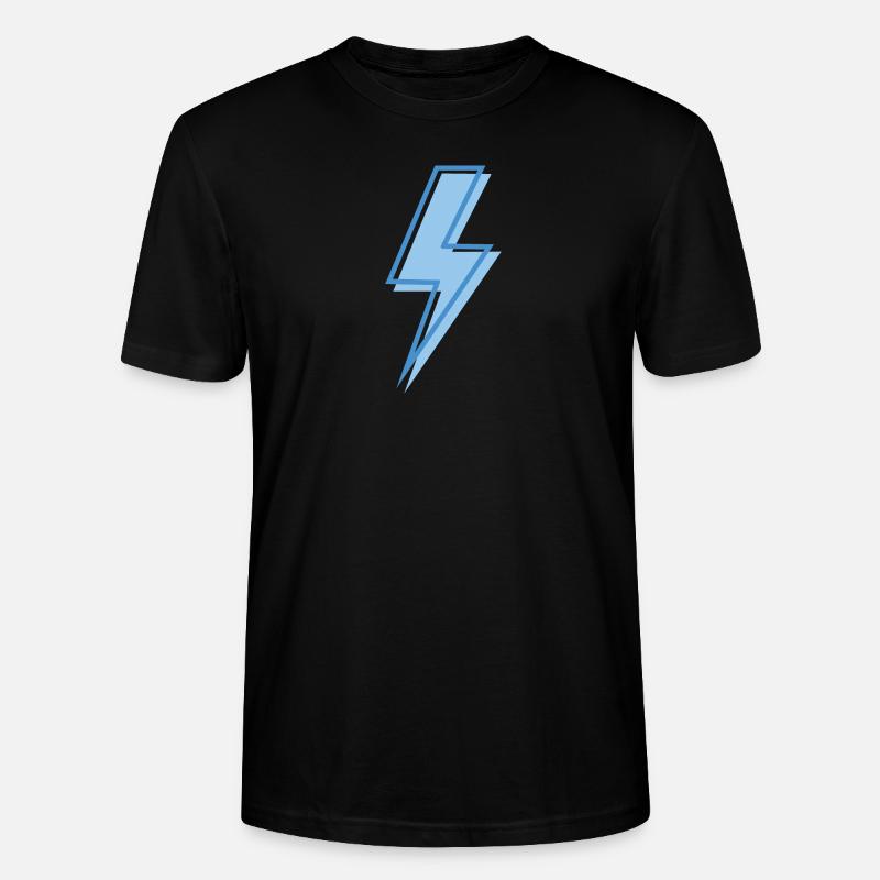 Blauer Blitz - Stanley/Stella Unisex Bio-T-Shirt CRAFTER - Schwarz