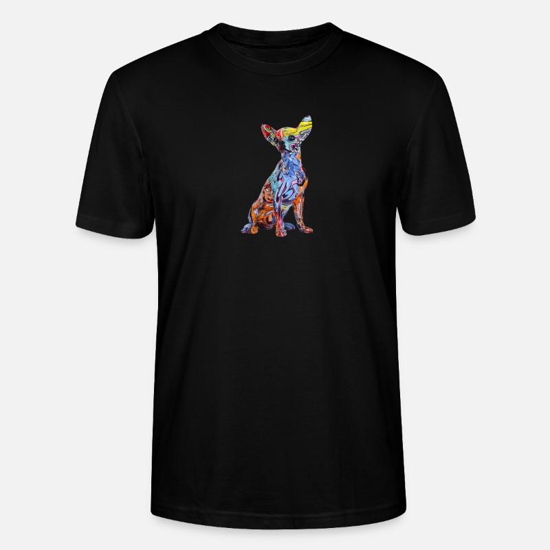 Hund Graffiti - Stanley/Stella Unisex Bio-T-Shirt CRAFTER - Schwarz