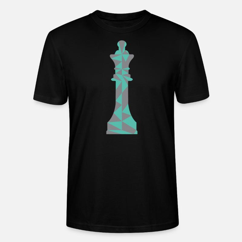 SCHACH DAME/POLYGON - Stanley/Stella Unisex Bio-T-Shirt CRAFTER - Schwarz