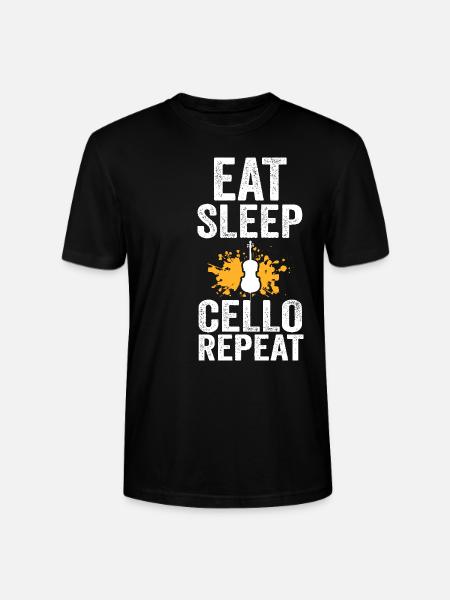Cello Musik Cellospieler Geschenk - Stanley/Stella Unisex Bio-T-Shirt CRAFTER - Schwarz