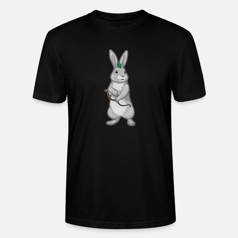Bunny Archer Bow - Stanley/Stella CRAFTER Unisex Organic T-Shirt - black