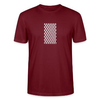 Losange dragon dragon - T-shirt bio CRAFTER Stanley Stella Unisexe - bordeaux - Devant - Alina (178cm) & Michal (187cm)