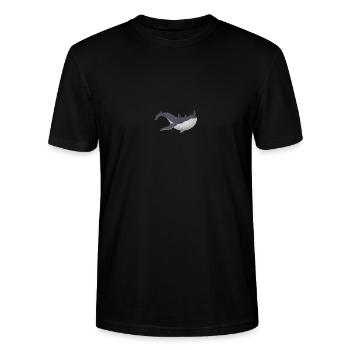 Corne de baleine - T-shirt bio CRAFTER Stanley Stella Unisexe - noir - Devant - Alina (178cm) & Michal (187cm)