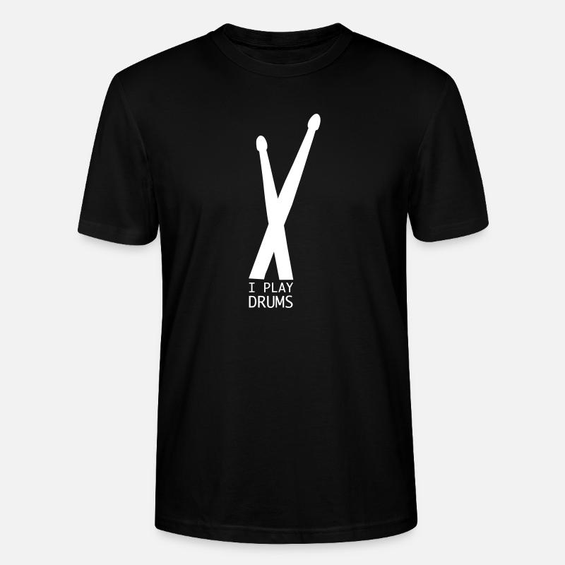 Schlagzeuger Drummer Geschenk - Stanley/Stella Unisex Bio-T-Shirt CRAFTER - Schwarz