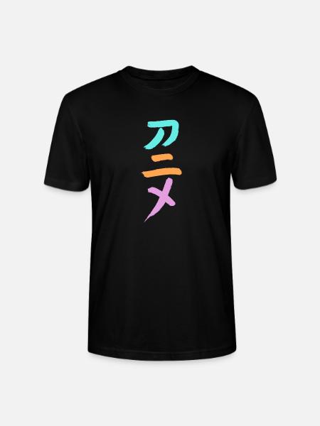 Anime (Animation) Japanese Characters -INK - Stanley/Stella CRAFTER Unisex Organic T-Shirt - black