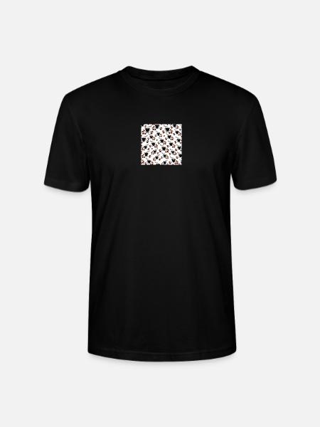 kaffeetassen Kaffeebohnen Küchenmuster - Stanley/Stella Unisex Bio-T-Shirt CRAFTER - Schwarz