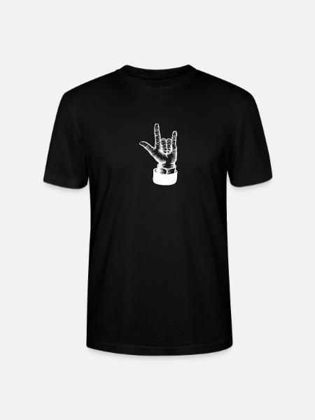Hand Drawn Three Fingers - Stanley/Stella CRAFTER Unisex Organic T-Shirt - black
