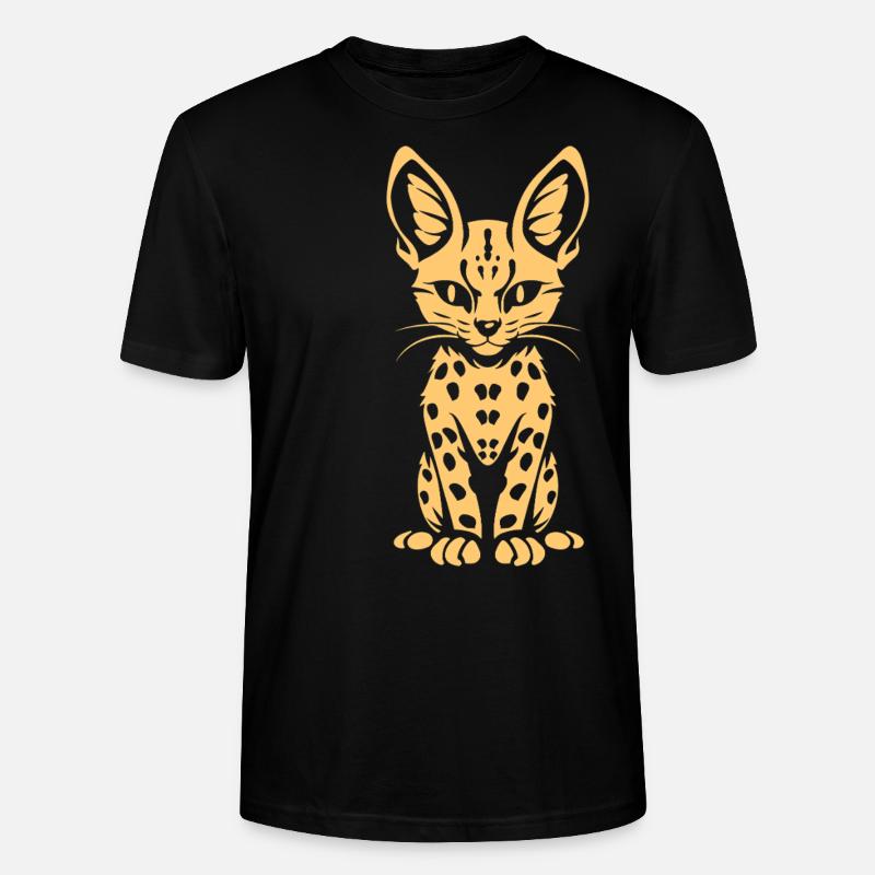 Serval - Stanley/Stella Unisex Bio-T-Shirt CRAFTER - Schwarz