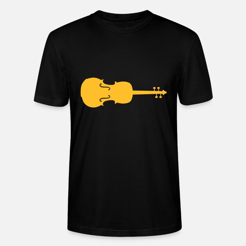 violine - Stanley/Stella Unisex Bio-T-Shirt CRAFTER - Schwarz