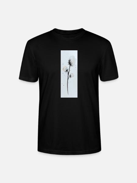 Baumwollblüte Cottonflowers - Stanley/Stella Unisex Bio-T-Shirt CRAFTER - Schwarz