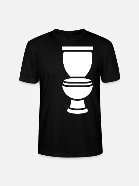 Toilet - Stanley/Stella CRAFTER Unisex Organic T-Shirt - black