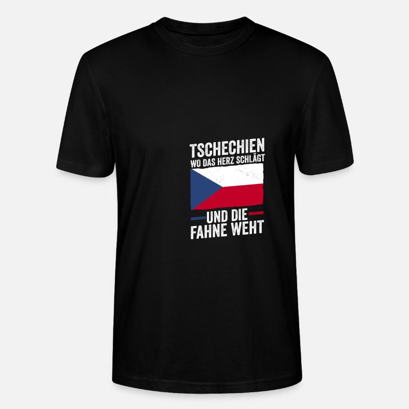 Tchèques République tchèque - T-shirt bio CRAFTER Stanley Stella Unisexe - noir