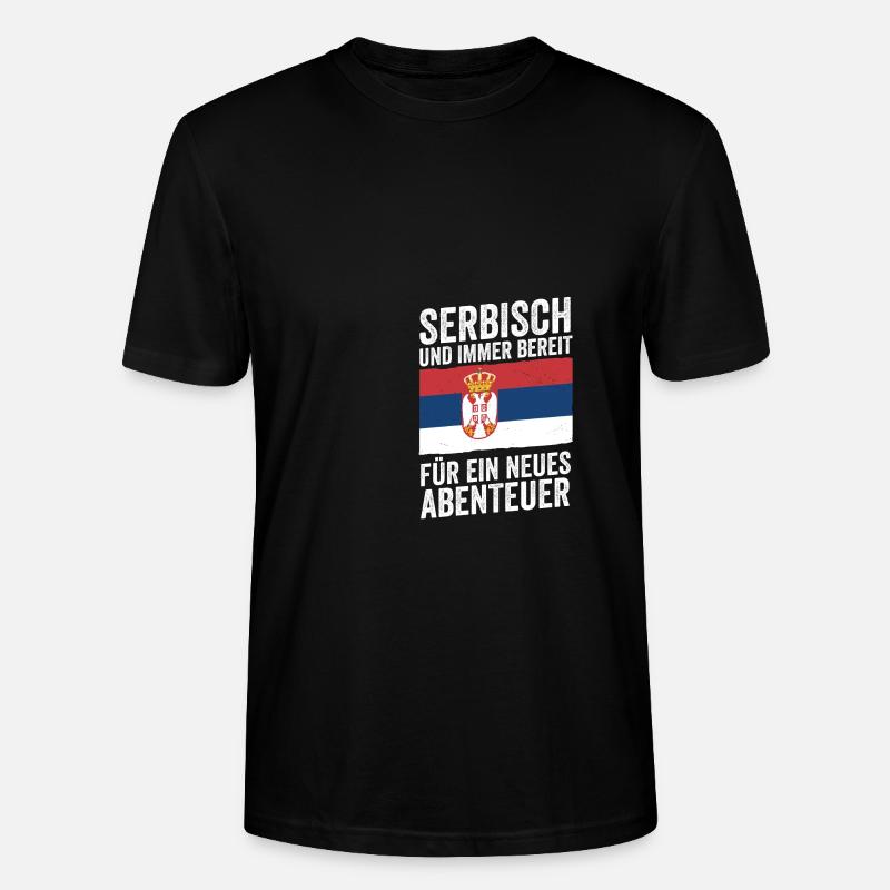 Serben Serbisch Serbien - Stanley/Stella Unisex Bio-T-Shirt CRAFTER - Schwarz