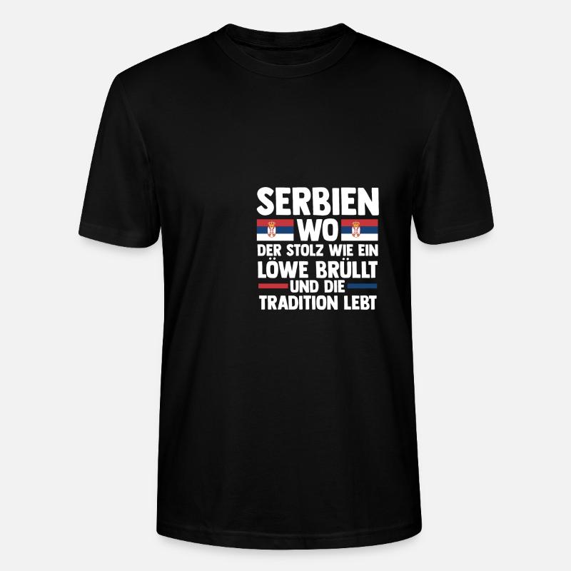 Serben Serbisch Serbien - Stanley/Stella Unisex Bio-T-Shirt CRAFTER - Schwarz