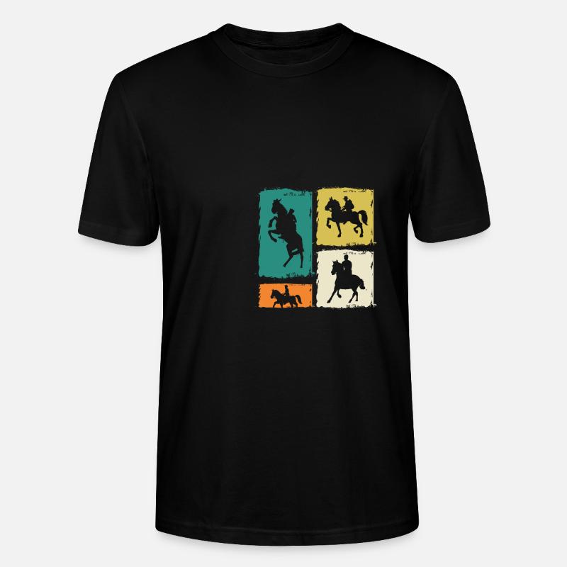 Cheval - T-shirt bio CRAFTER Stanley Stella Unisexe - noir