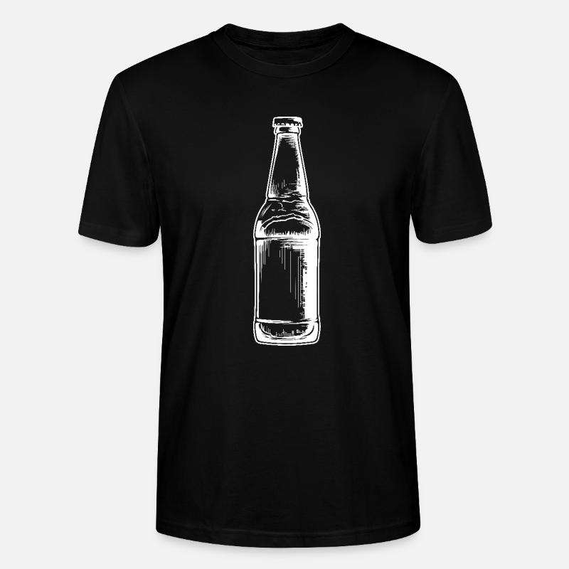 Flasche Bier - Stanley/Stella Unisex Bio-T-Shirt CRAFTER - Schwarz