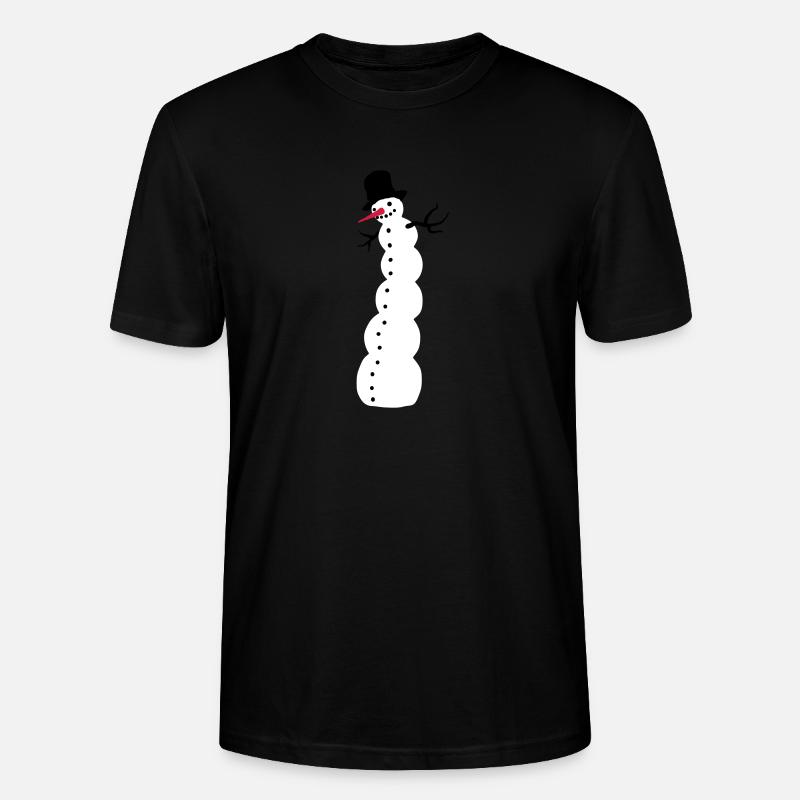 Schneemann - Stanley/Stella Unisex Bio-T-Shirt CRAFTER - Schwarz