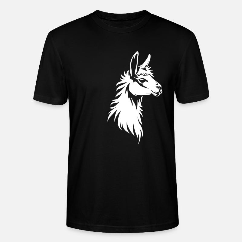 Lama - Stanley/Stella Unisex Bio-T-Shirt CRAFTER - Schwarz