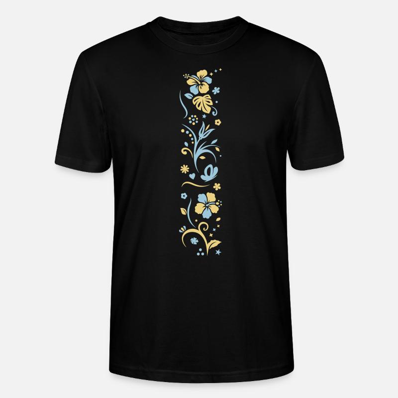 SPRING FRÜHLINGS BLÜMCHEN - Stanley/Stella Unisex Bio-T-Shirt CRAFTER - Schwarz