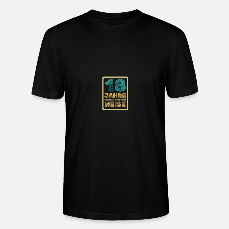 Spruch 18 - Stanley/Stella Unisex Bio-T-Shirt CRAFTER - Schwarz