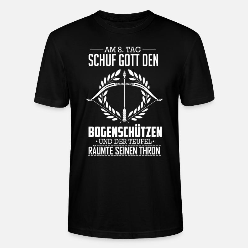 Bogenschütze - Stanley/Stella Unisex Bio-T-Shirt CRAFTER - Schwarz