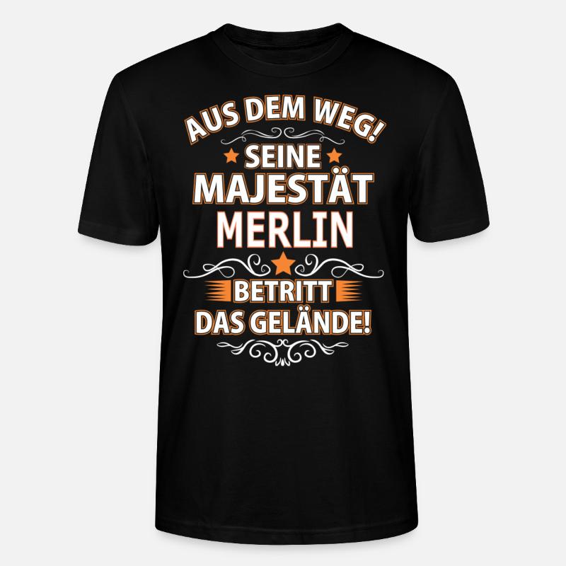 MERLIN - Stanley/Stella Unisex Bio-T-Shirt CRAFTER - Schwarz
