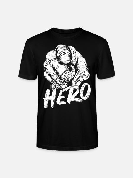 Du bist mein Held - Stanley/Stella Unisex Bio-T-Shirt CRAFTER - Schwarz