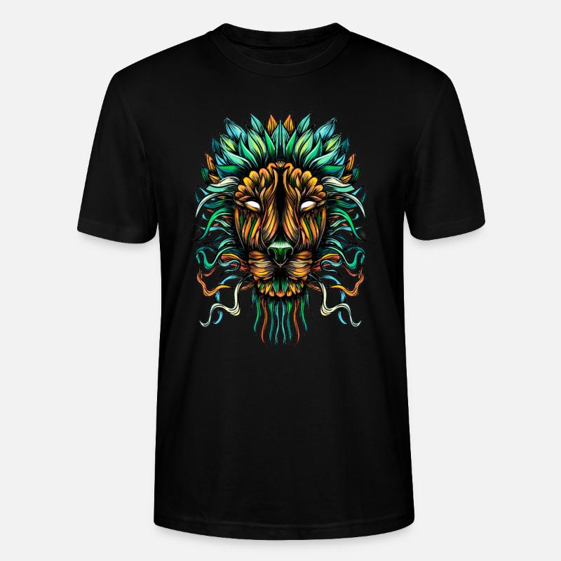 Löwe-Farbe - Stanley/Stella Unisex Bio-T-Shirt CRAFTER - Schwarz