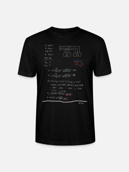Matematik Elektroteknologi, Skole, Studier, Elektricitet - Stanley Stella CRAFTER unisex økologisk-T-shirt - sort