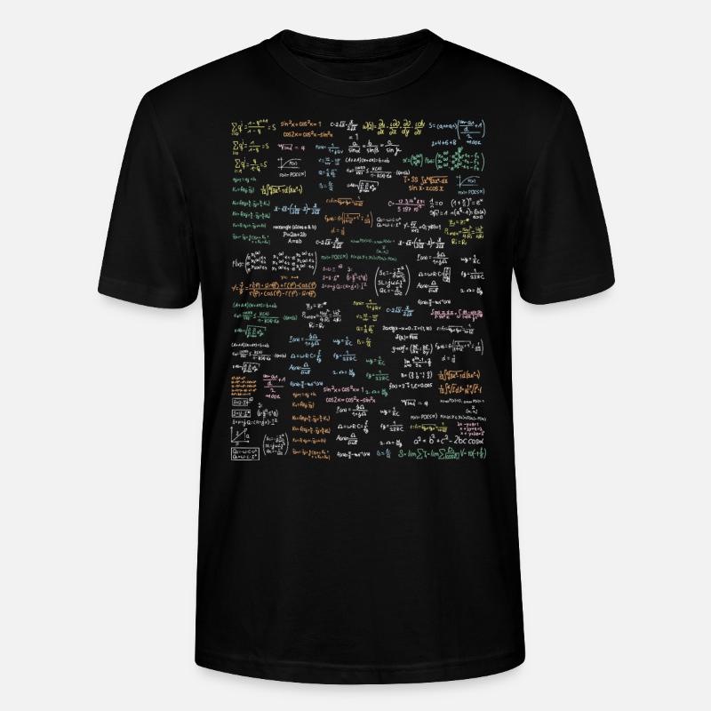 Formelsammlung Mathe - Stanley/Stella Unisex Bio-T-Shirt CRAFTER - Schwarz
